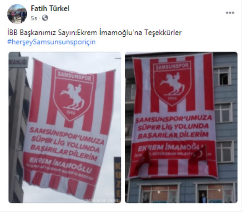 Ekrem İmamoğlu'ndan Samsunspor'a destek