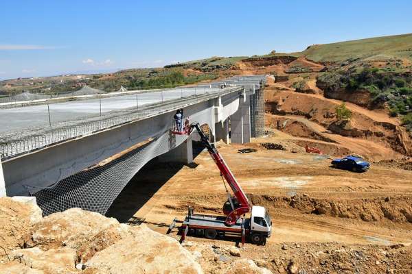 Malatya kuzey çevre yolu ilerliyor