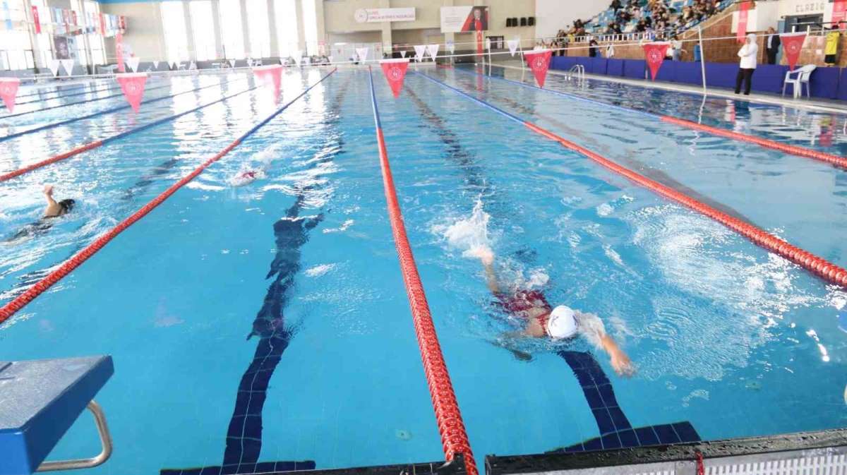 Yüzücüler Elazığ'da yarıştı