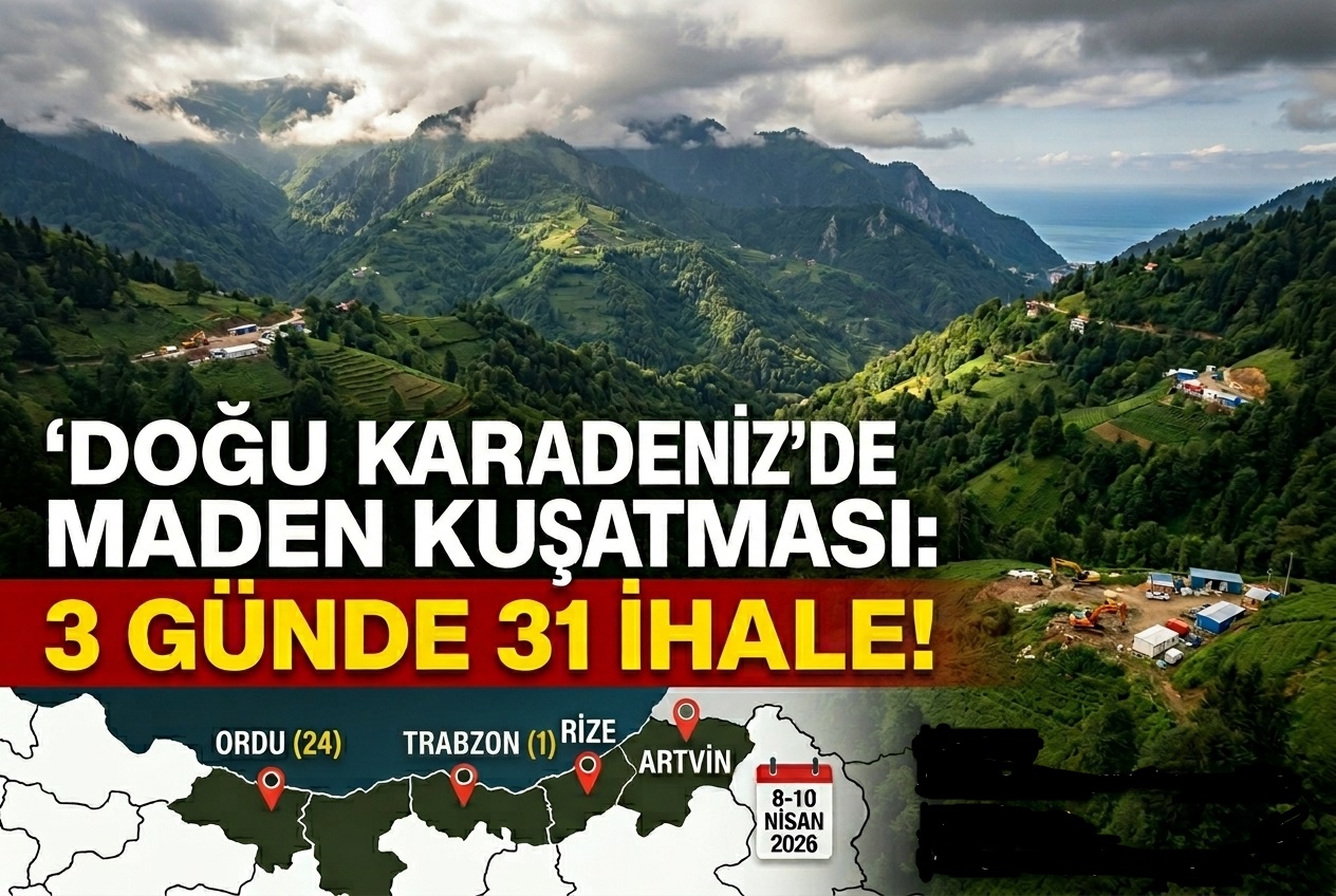 Doğu Karadeniz'de Maden Kuşatması: 3 Günde 31 İhale!