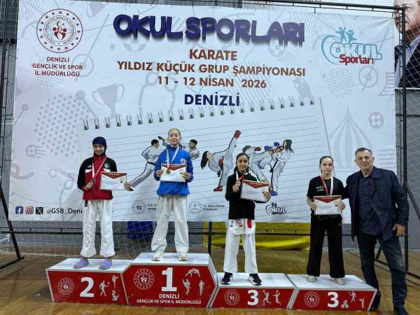 Manisalı karateciler Denizli'de fırtına gibi esti