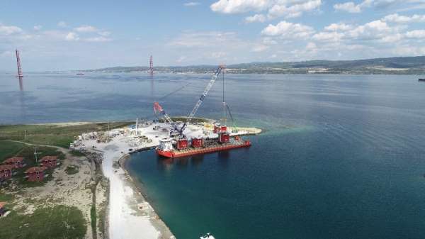 1915 Çanakkale Köprüsü'nün ayakları tamamlandı