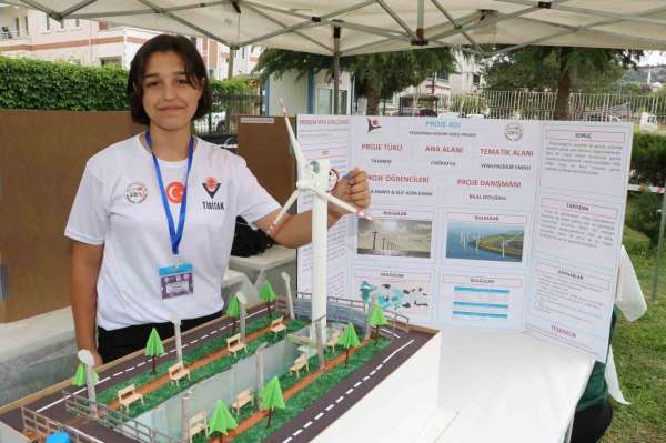 Amasyalı öğrenciler Yeşilırmak Nehri'nin üstünde elektrik üretecek rüzgar türbini tasarladı