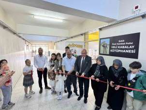Karacasu'da Şehit Veli Kabalay Kütüphanesi açıldı