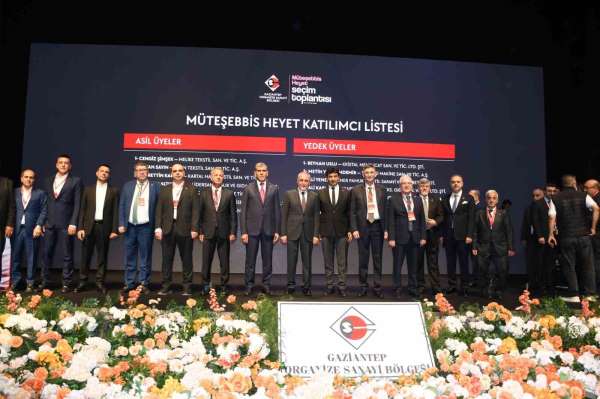 Cengiz Şimşek, oybirliği ile yeniden Gaziantep OSB başkanı seçildi