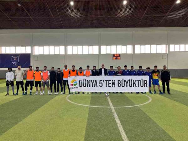 Erzurum'da mini dünya kupası etkinliği