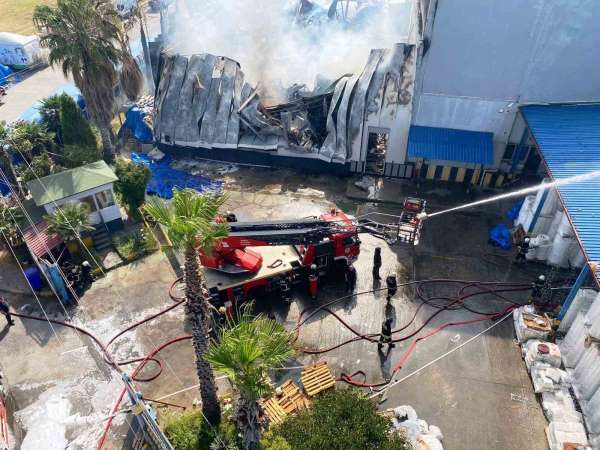 Samsun'daki fabrika yangını kontrol altına alındı