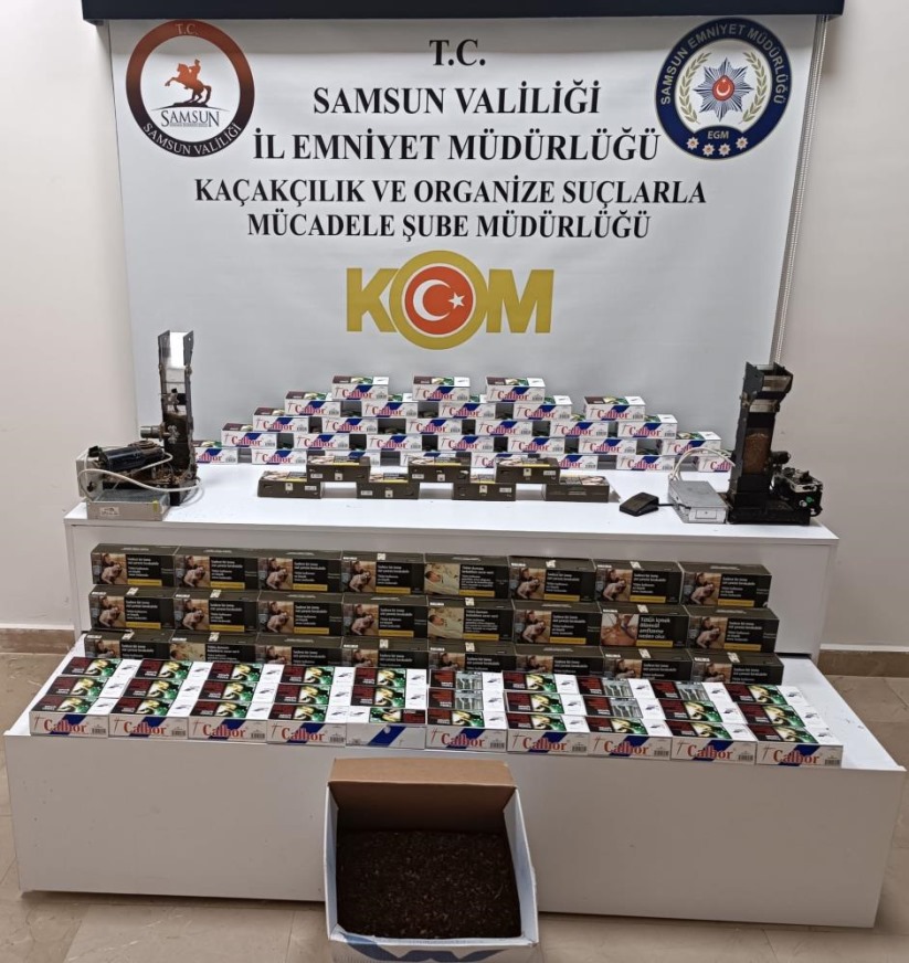Samsun'da kaçak tütün mamülleri operasyonları: 5 gözaltı