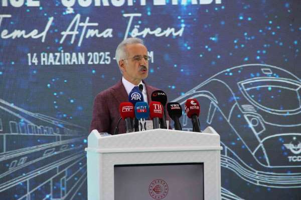 Ankara-Kırıkkale-Çorum-Samsun Hızlı Tren Projesi'nde Delice-Çorum etabının temeli atıldı