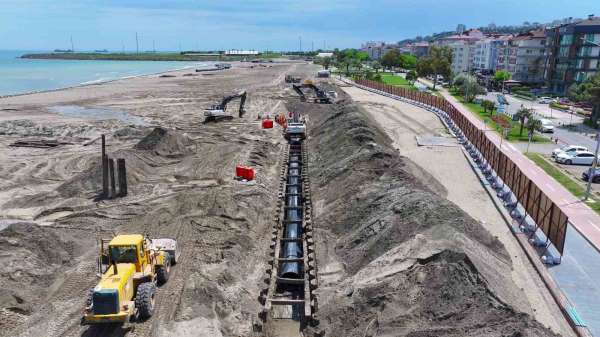 Karadeniz'in en büyük kolektör hattı ile Samsun sahilleri korunacak