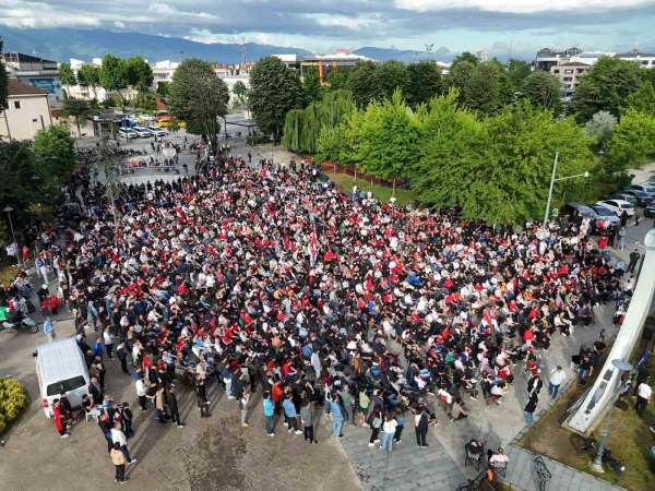 Düzce'de milli maç heyecanı