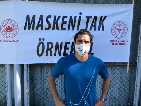 Bursaspor'dan 'Maske tak, örnek ol' kampanyasına destek 