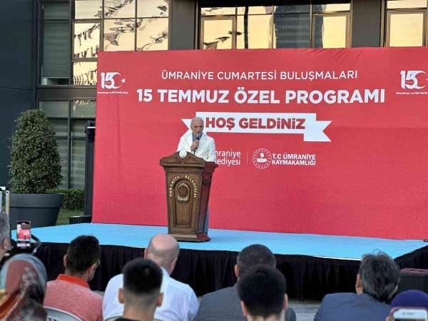 Ümraniye'de 15 Temmuz şehit ve gazileri için anma programı düzenledi