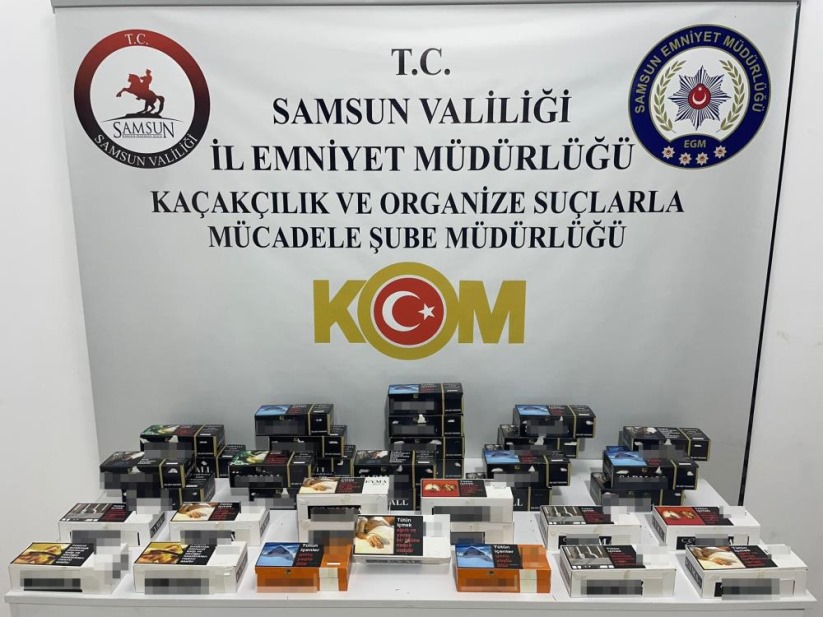 Samsun'da 7 bin 800 dolu makaron ele geçirildi: 1 gözaltı