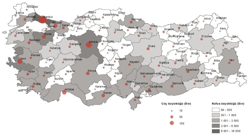 Samsun 15 bine yakın net iç göç aldı