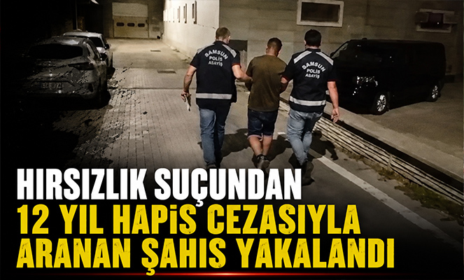 Hırsızlık suçundan 12 yıl hapis cezasıyla aranan şahıs yakalandı