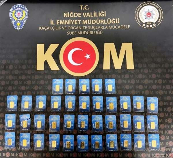 Niğde'de 190 gram sahte altın ele geçirildi