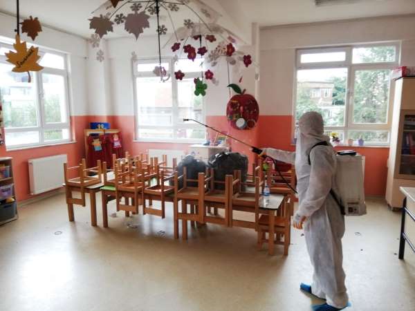 Terme Belediyesi okulları yüz yüze eğitime hazırlıyor