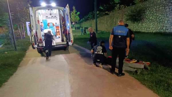 Battalgazi'de scooter kazasına ekiplerden hızlı müdahale