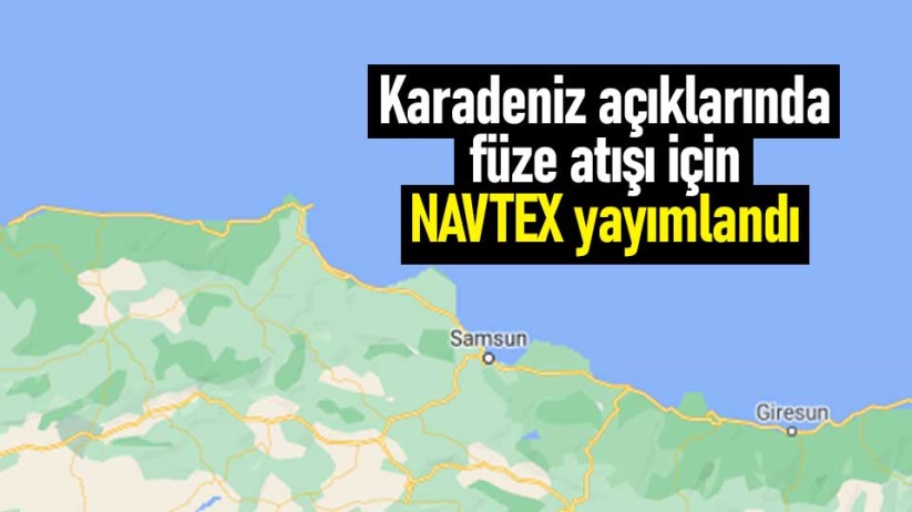 Karadeniz açıklarında füze atışı için NAVTEX yayımlandı