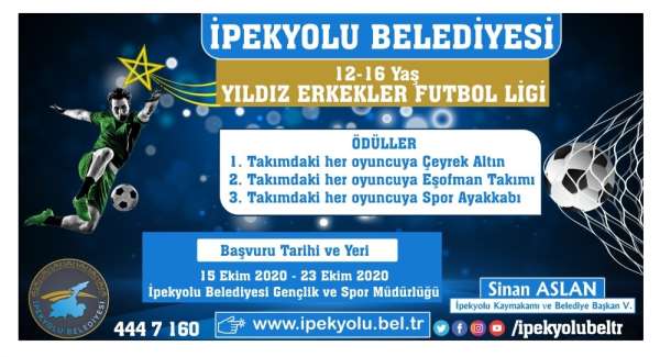 İpekyolu Belediyesi 'yıldız erkekler futbol ligi' kuruyor 