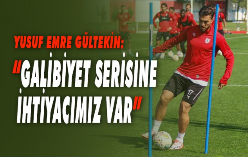 Yusuf Emre Gültekin: 'Galibiyet serisine ihtiyacımız var'