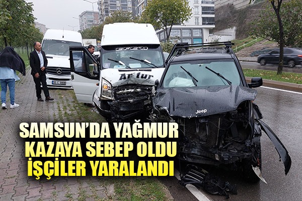 Samsun'da trafik kazası: 6 yaralı