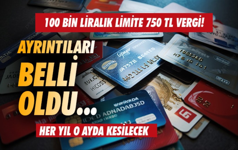 100 bin liralık limite 750 TL vergi! Ayrıntıları belli oldu... Her yıl o ayda kesilecek