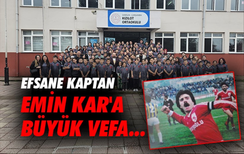 Efsane kaptan Emin Kar'a büyük vefa...