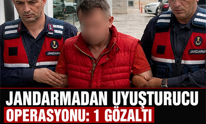 Jandarmadan uyuşturucu operasyonu: 1 gözaltı