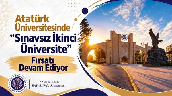 ATA-AÖF'te sınavsız ikinci üniversite başvuruları 25 Ekim'e kadar devam ediyor