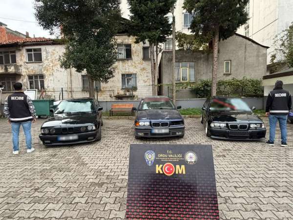 Ordu merkezli 'change' araç operasyonu: 6 araca el konuldu