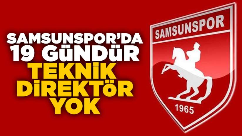 Samsunspor'da 19 gündür teknik direktör yok!