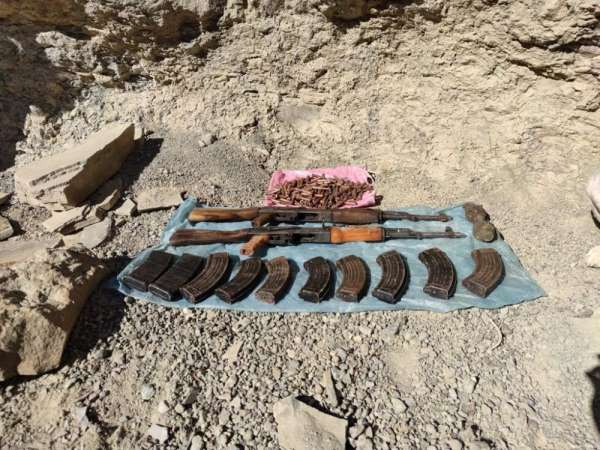 Van'da PKK terör örgütüne ait silah ve mühimmat el geçirildi