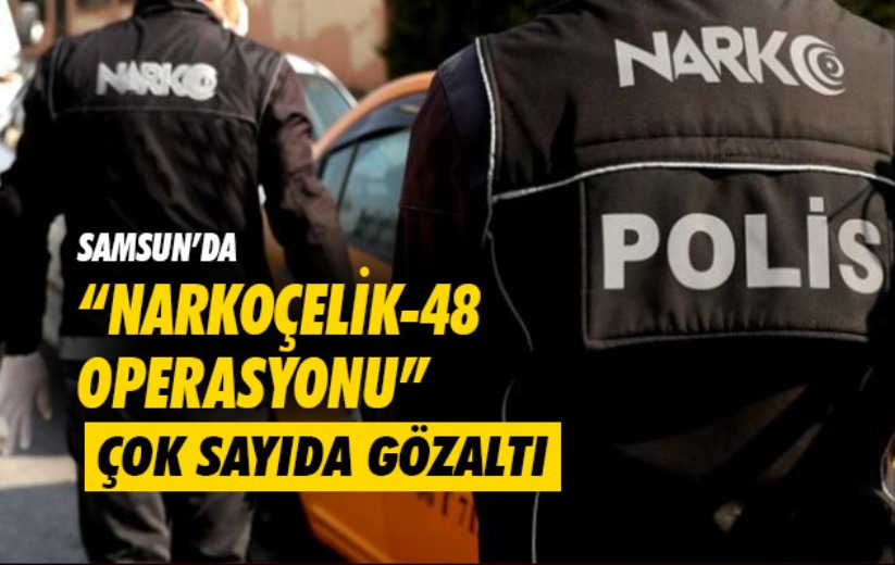 Samsun'da 'Narkoçelik-48 Operasyonu': Çok sayıda gözaltı