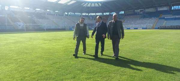 Kazım Karabekir Stadı'nın zemini göz kamaştırıyor