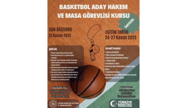 Aydın'da basketbol hakemliği için süreç başladı
