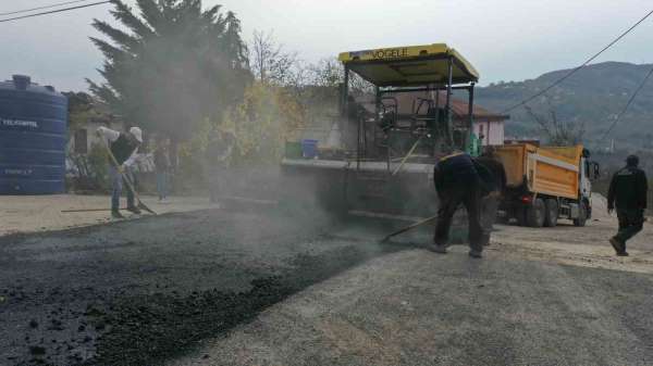 Ordu'da sıcak asfalt çalışmaları sürüyor