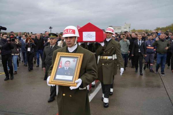 Şehit Altıok'un cenazesi Samsun'a getirildi