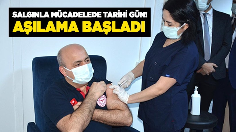 Salgınla mücadelede tarihi gün! Aşılama başladı