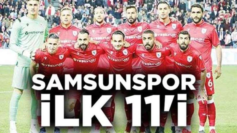 Samsunspor 1922 Konyaspor ilk 11'i