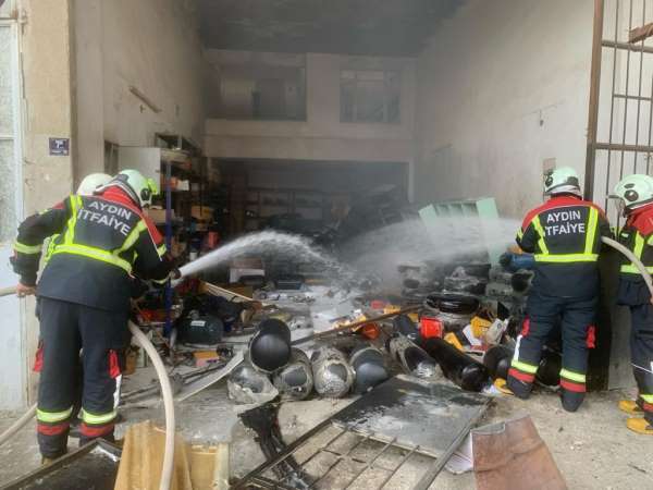 Nazilli'de sıralı otogaz sistemleri yapan iş yerinde patlama: 1 yaralı