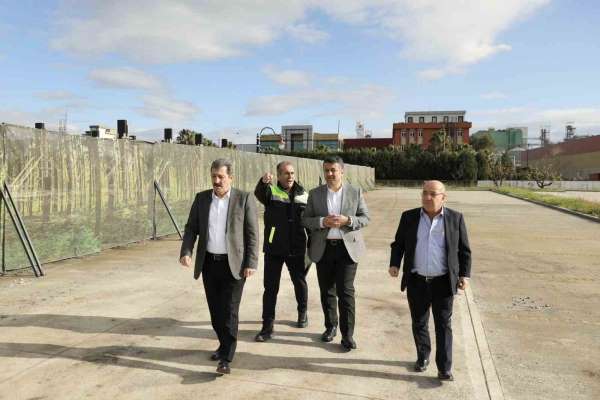 Vali Tavlı ve Başkan Doğan, Merkez OSB'deki inşaatları inceledi