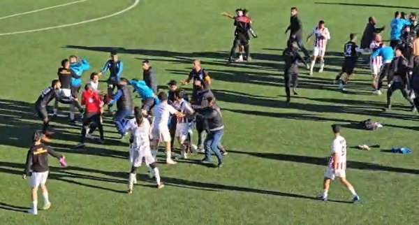 Elazığ'da amatör maçta kavga