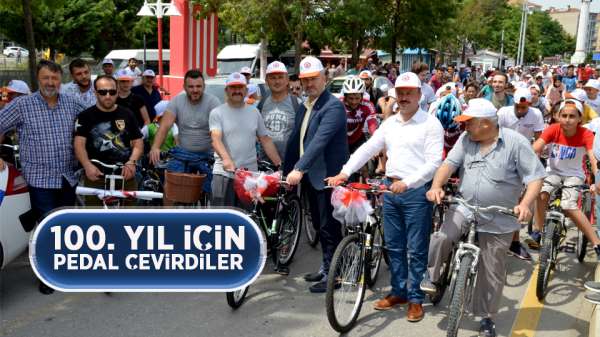 Samsun'da 100.yıla özel bisiklet gezisi düzenlendi