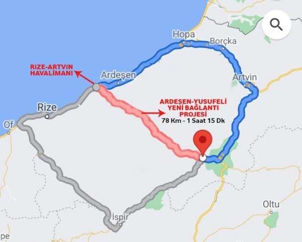 Projesi hazırlanan Rize-Artvin-Erzurum yolu ile yeni turizm havzaları oluşturulacak - Rize haber