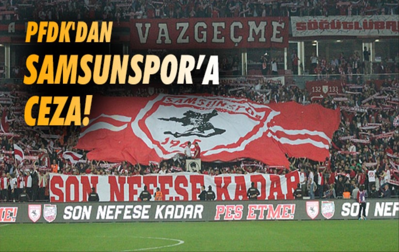 PFDK'dan Samsunspor'a ceza!