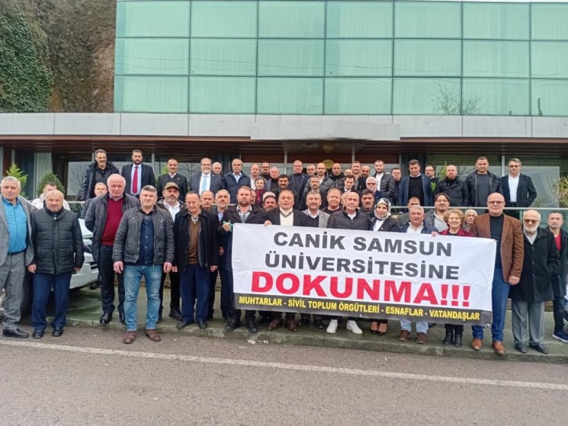 Samsun'da Canikliler: 'Üniversitemize dokunmayın'