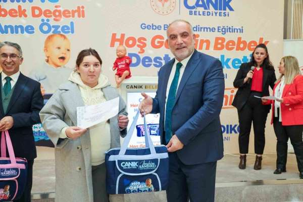 Canik'te anne adaylarına 'Bebek Destek Paketi'