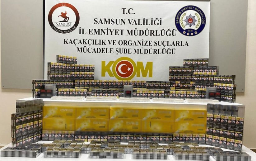 Samsun'da gümrük kaçağı sigara ele geçirildi